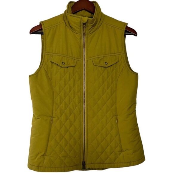 Royal Robbins womens quilted zip winter vest Size M Thistle Green - Picture 1 of 9